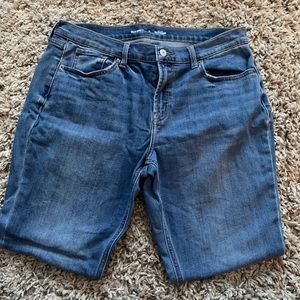 Old Navy boyfriend mid-rise fleece lined jeans